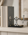 Windlass Bookend Nautical Book Holder Aluminium & Brass Organizer