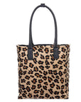 NEW Leopard Leather Day Tote Bag for Daily Style