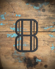 Black 5" or 12" Art Deco Metal Lettering A-Z 0-9