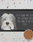 Bearded Collie Pet Bowl Mat – The 'Is It Food Time Yet?' Edition!