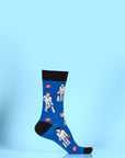 Rugby mismatch socks pack of 4, premium sporty socks with rugby print, comfortable cotton blend for men, trending mix and match design by Body and I at brixbailey.com