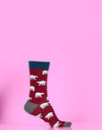 Fun mix and match animal print socks pack of 4, stylish luxury mens socks in trendy leopard zebra prints, premium cotton blend comfortable by Body and I at brixbailey.com
