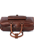 Voyager Leather Duffle – Premium Cowhide Travel Style