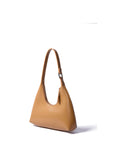 Luxury Alexia small hobo bag in smooth yellow leather, premium silver hardware, cotton lining, 10.6 inches by Bob Oré at brixbailey.com