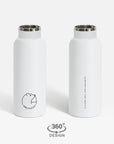 Premium Arctic Bottle, double-wall vacuum-insulated stainless steel, keeps drinks hot or cold, eco-friendly bamboo lid, leak-proof, BPA-free by Arcticus at brixbailey.com