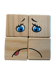 Wooden Expression Blocks for Kids