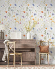 Watercolor Airy Wild Flower Wallpaper