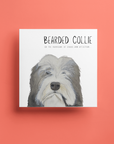 Hairy Wishes & Tailspins: Bearded Collie Greeting Card