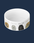 Chow Time in Style: Ceramic Dog Bowl Featuring a Chow Chow!