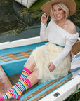 Pastel Striped Bamboo Socks