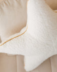 Luxury Ecru Boucle Throw Pillows for Sofa and Bed, Soft Chunky Knit Pillow Covers, Premium Scandinavian Nursery Decor by Minicamp at brixbailey.com