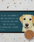 Starving Since Breakfast Pet Bowl Mat – Featuring the Yellow Labrador