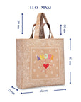LEO Quilted Maxi Tote Çanta - AMOUR