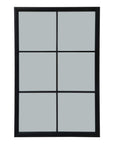 Elegant Black Wood Oversized Mirror | Modern Statement Piece