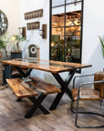 Handcrafted Live Edge River Coffee Table | Unique Wood Design