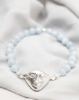 Aquamarine Harmony Bracelet in Silver or Gold