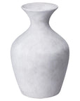 Handcrafted Darcy Ellipse stoneware vase in neutral hue, 36cm tall with organic texture for floral arrangements. by RoomLondon at brixbailey.com