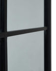 Elegant Black Wood Oversized Mirror | Modern Statement Piece