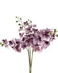 Pack of 6 x Artificial Flowers Phalaenopsis Orchid Purple Stem 100cm-0