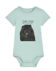 Adorable Black Chow Chow Baby Bodysuit – The Aloof Floof | Funny Baby Clothes