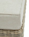 Outdoor Footstool in Beige for Stylish Lounging
