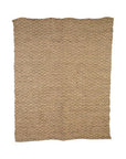 Beige Woven Throw | Bosie Chevron