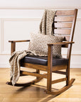 Beige Woven Throw | Bosie Chevron