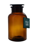 Amber Glass Apothecary Jars