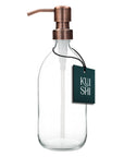 Clear Soap Dispenser Stainless Steel Pump-1