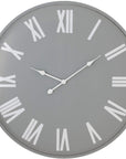 Oversized Wall Clock in Soft Grey Finish