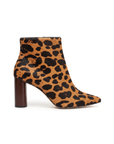 Sapucaia Leopard Print Calf Hair Ankle Boots – 8.4cm Wooden Heel