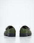 Green Leather Walking Shoes for Everyday Adventures