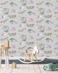 Dinosaur Wallpaper for Kids | Watercolour | Printed in the UK