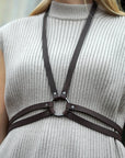Leather Fashion Body Harness Two
