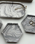 4 Piece Trinket Set - Marble
