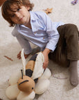 Buzzy Bee Pillow - Handmade Child-Safe Cotton Comfort with ISO Certifications by Lorena Canals at www.brixbailey.com