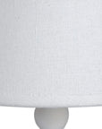 Slim Table Lamp in Minimalist White Finish