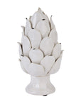 Ivory Ceramic Artichoke Accent