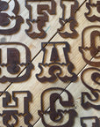 Rusty 5" Carnival Metal Letters A-Z