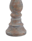 Elegant Siena Brown Column Candle Holder | Modern Home Decor