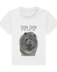 Cute & Comfy Blue Chow Chow Baby T-Shirt – Perfect for Little Dog Lovers!