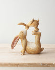 Kissing Bunnies Decorative Figurine