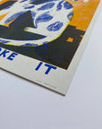 Find a dog and Stroke It riso print (A3)
