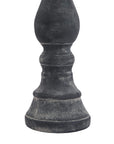 Grey Ceramic Column Candle Holder Large Statement Piece