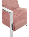 Vogue Pink Velvet Lounge Chair