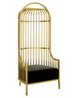 Eliza Gold Finish Dome Cage Chair