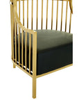 Eliza Gold Finish Dome Cage Chair