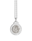 Personalised St Christopher Silver Necklace
