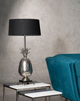 Nickel Finish Pineapple Table Lamp | Boho