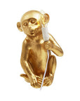 Gold Finish Monkey Lamp | Boho